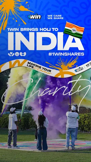 Happy Holi with 1win!